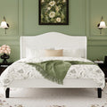 Queen Size Bed Frame with Wingback Headboard P22291