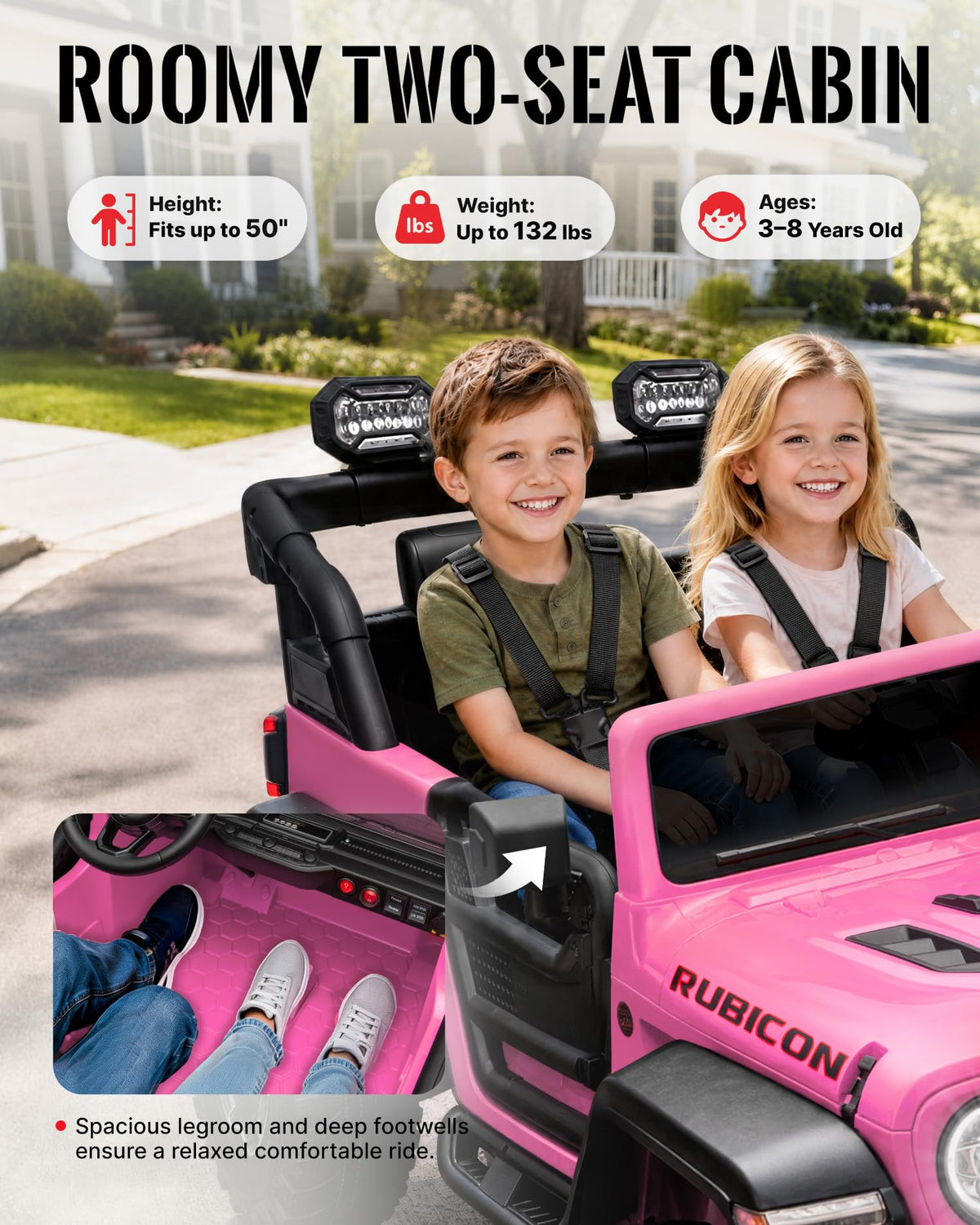 24V 2 Seater Ride on Car with Remote Control F29005