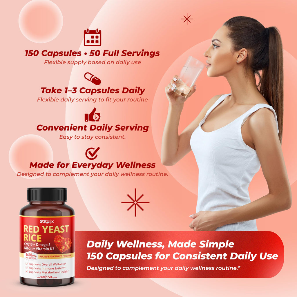 Red Yeast Rice Complex 1,410 mg 150 Capsules M70192