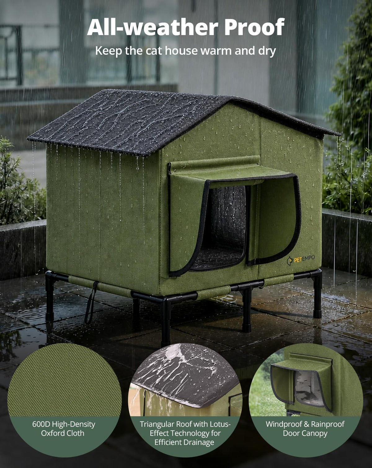 Heated Cat House B2511