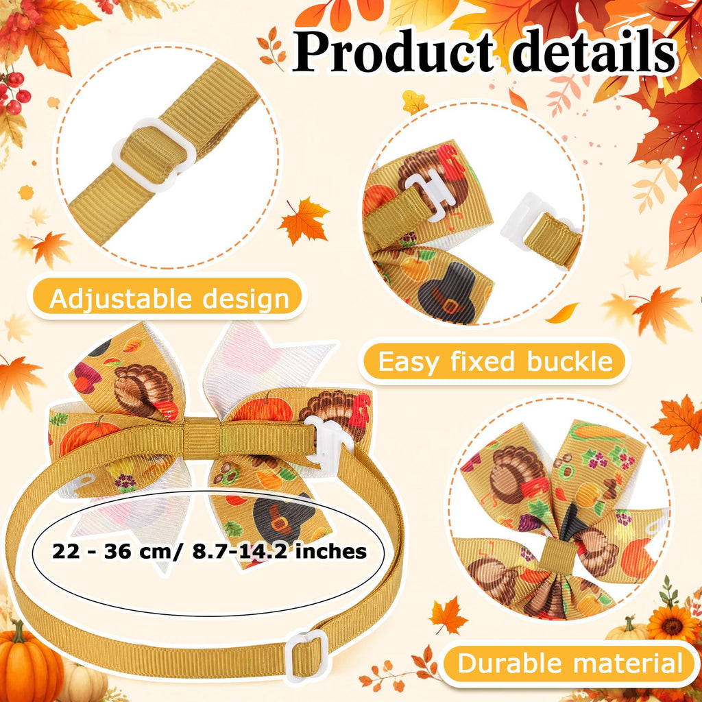Fall Dog Bow Ties Collars 360 Pcs G609