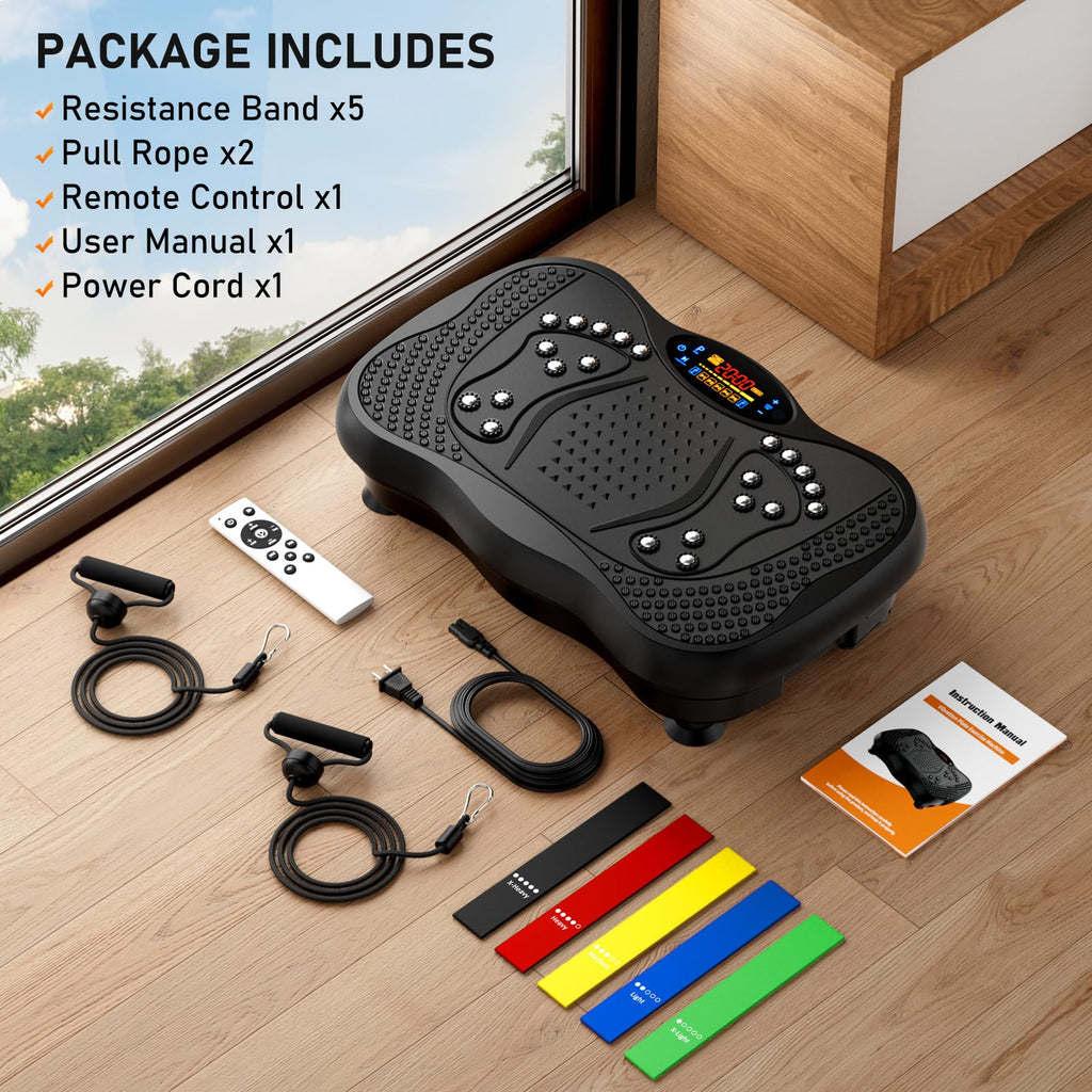 Vibration Plate Exercise Machine 130 Levels 450 Lbs Capacity C2223