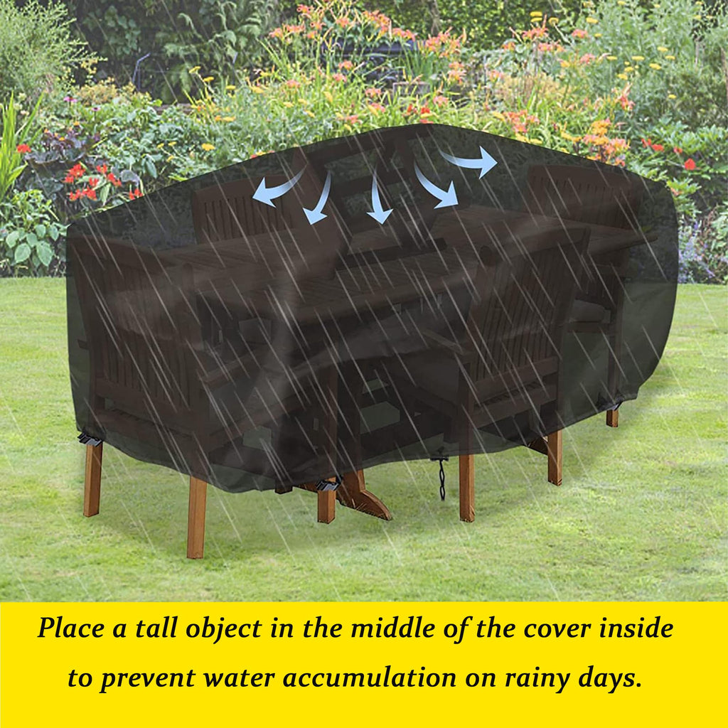 Waterproof Outdoor Furniture Cover 420D, 47"L x 22"W x 30"H Black P687