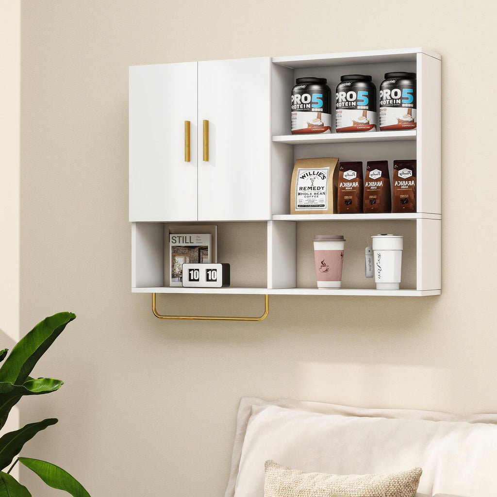 Wood Wall Mounted Bathroom Cabinet Y580947