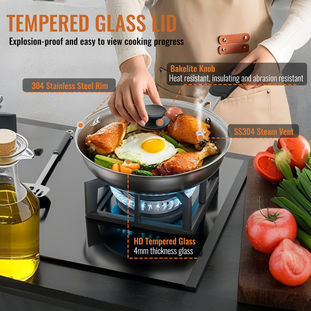 Tempered Glass Pot and Pan Lid 10.5 Inch T2205