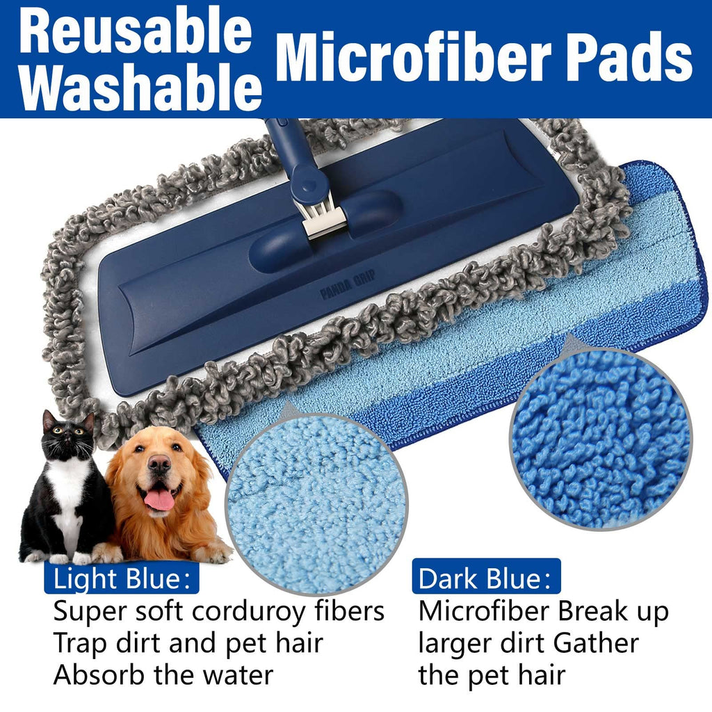 Wet Spray Mop with 14 oz Bottle & 3 Microfiber Pads A7635