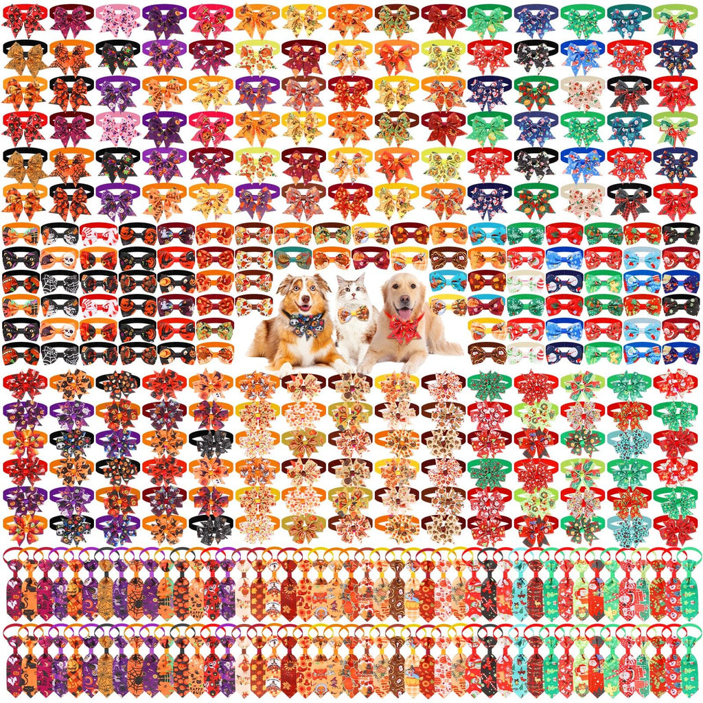 Fall Dog Bow Ties Collars 360 Pcs G609