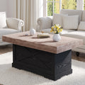 39 in Rustic Coffee Table with X-Design U982