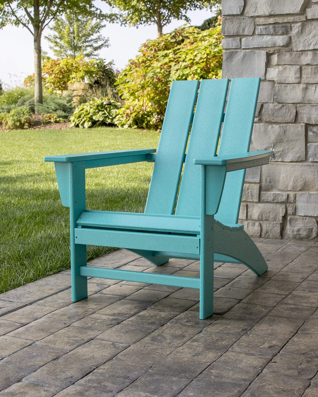 Navy Adirondack Chair & Side Table Z690083