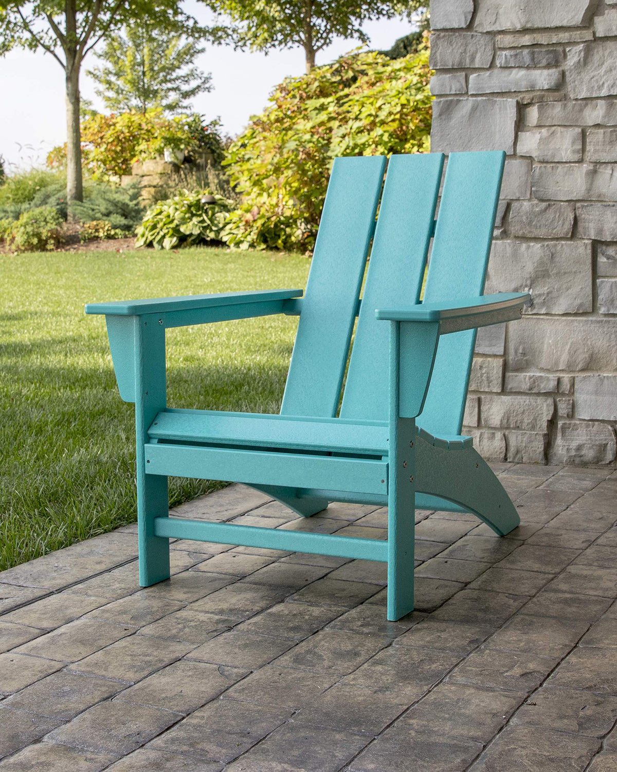Navy Adirondack Chair & Side Table Z690083