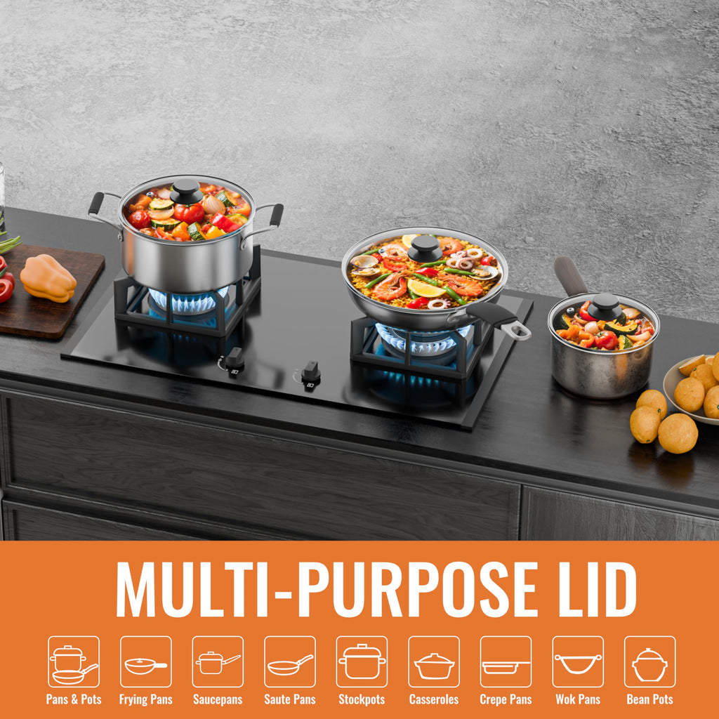 Tempered Glass Pot and Pan Lid 10.5 Inch T2205