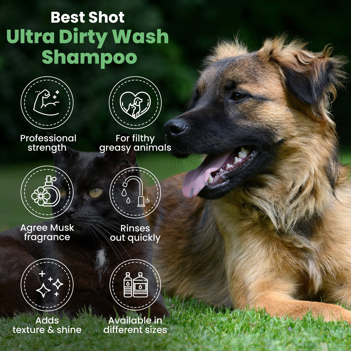 Soap-Free Quick-Rinsing Dog and Cat Shampoo 1 Gallon X3782