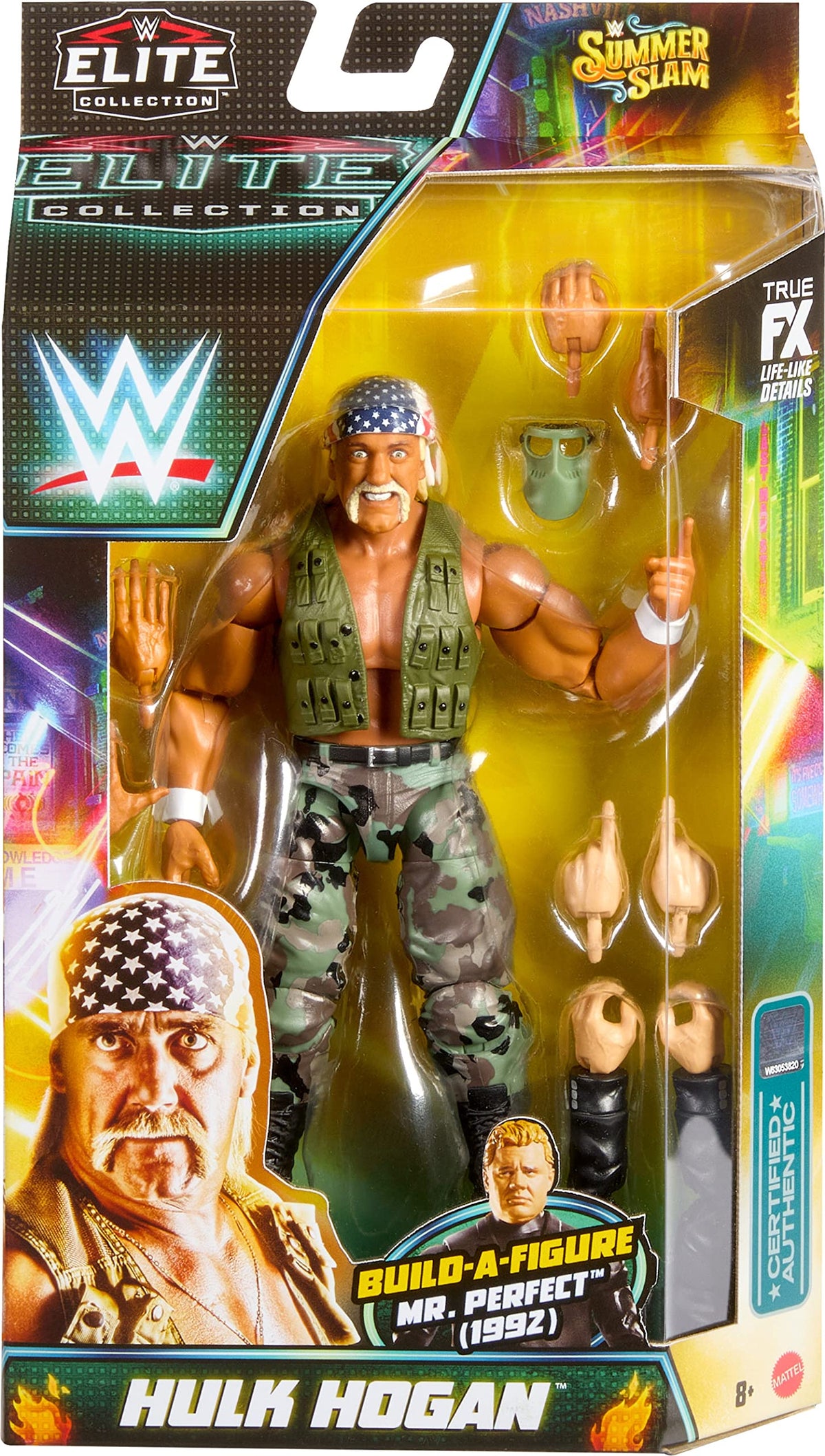 Hulk Hogan Action Figure with Accessory and Build-A-Figure Parts S87736